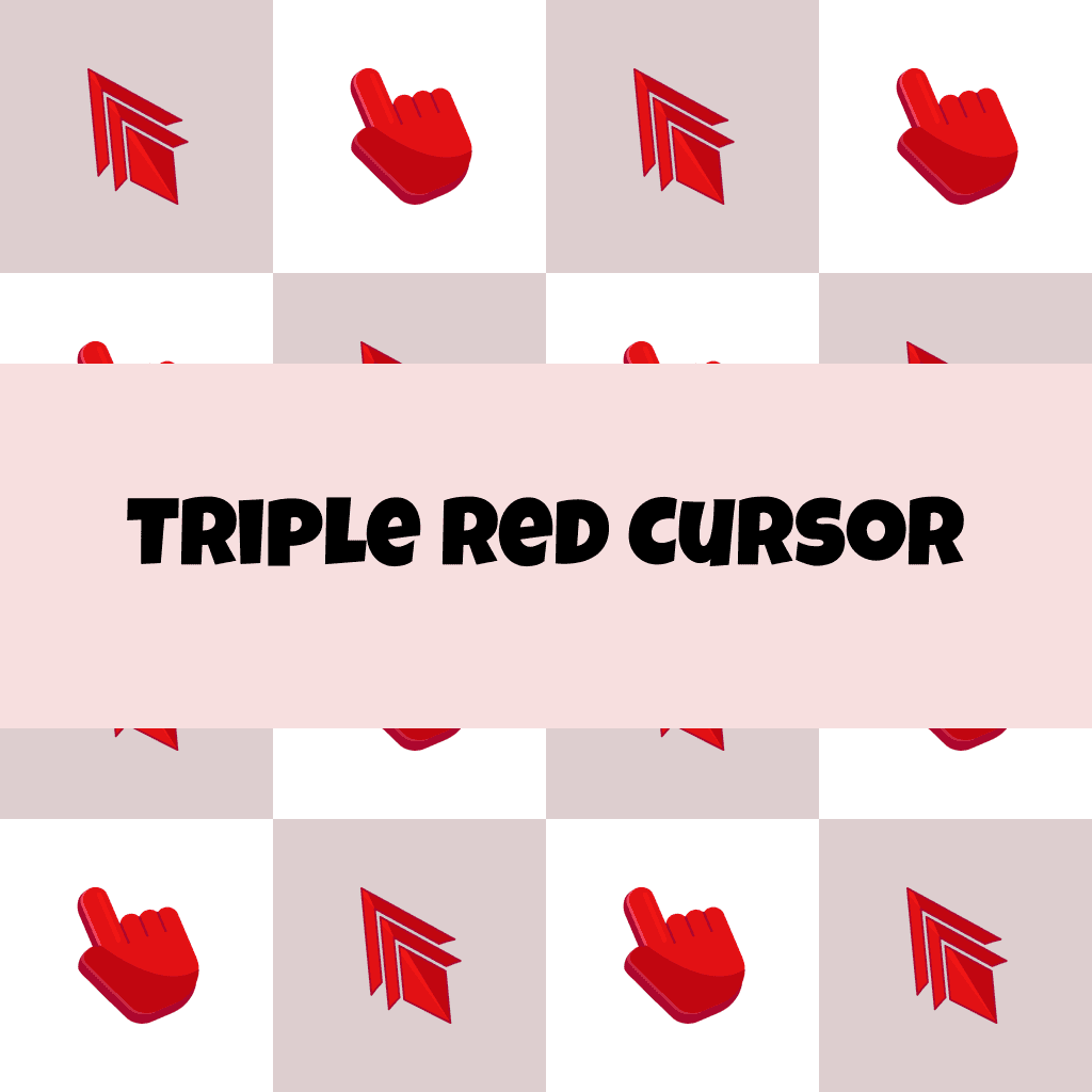 Preview Triple Red cursor custom cursor pack